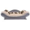 Canapés-lits gris pour Animaux en Tissu Polaire – Coussin Effet Fourrure Animalière Ultra Confortable