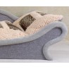 Canapés-lits gris pour Animaux en Tissu Polaire – Coussin Effet Fourrure Animalière Ultra Confortable