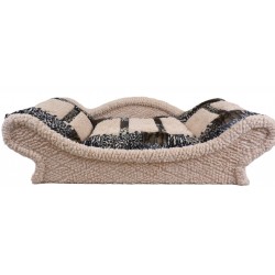 Pour votre chien, voici un canapé ultra-moelleux recouvert d’un tissu polaire façon fourrure animalière,