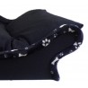 Couchage en forme de lit avec une armature anthracite avec coussin noir pour chat et chien – Élégance moderne et confort premium