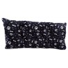Coussin de remplacement pour le panier canapé noir pour chien, couchage confortable, motifs pattes & os