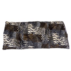 Coussin de remplacement du canapé pour chien gris avec un coussin patchwork animalier