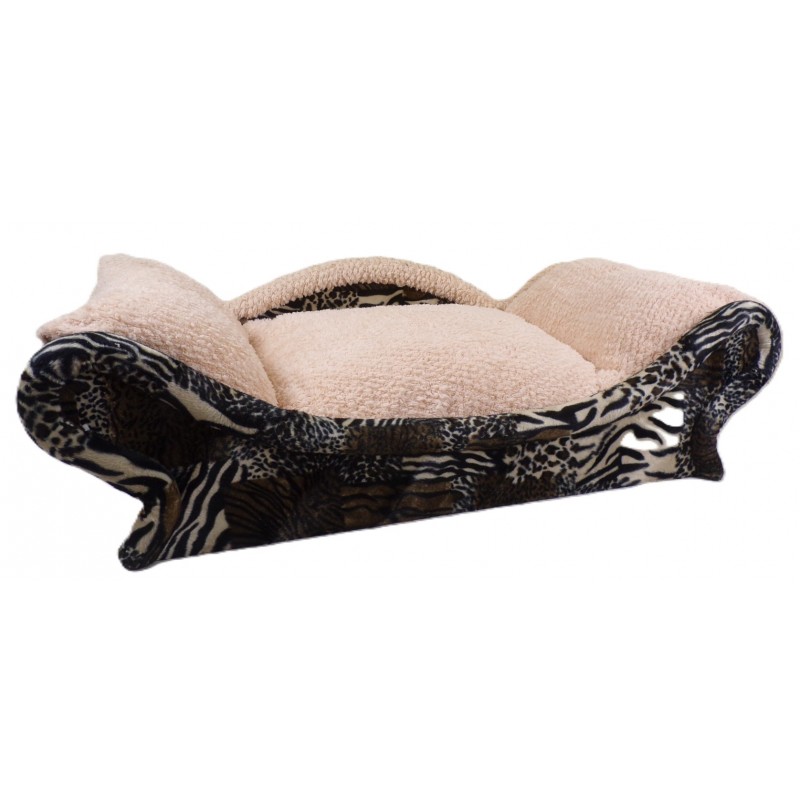 Ce canapé pour chat apporte une vraie touche cosy et chaleureuse.