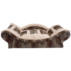 Banquette pour chat : confort, sécurité et style réunis en un seul produit avec effet léopard luxueux