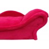 Canapé rouge solide pour chien et chat avec couchage rouge ultra confortable