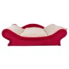 canapé pour chien rouge avec coussin amovible ,