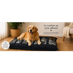 Coussin de Sol Déhoussable pour Chien – Style Animalier et Confort Absolu