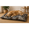Ce coussin pour chien se distingue immédiatement par son design original
