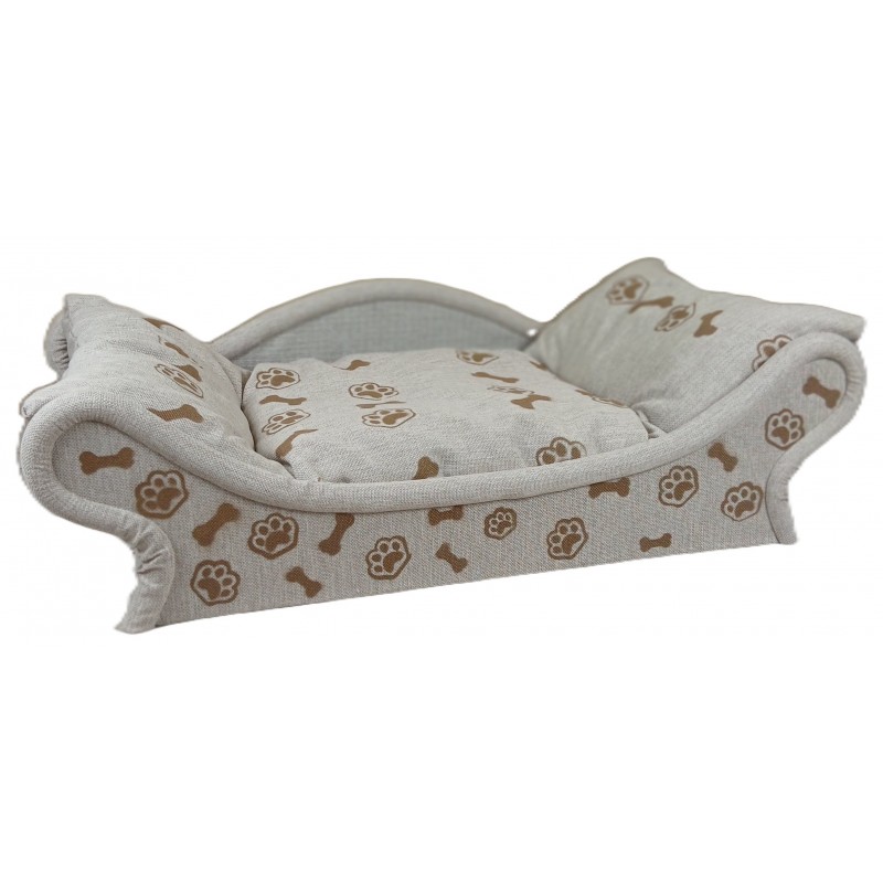 🐾 Canapé pour chien et chat écru beige clair – Élégance et confort