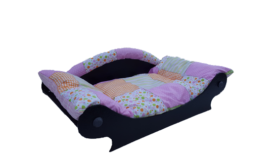 canape chat-chien -couchage-chien-canape pour chien-chat-lit pour chien-chat corbeille-chatte coussin lavable en machine patchork rose