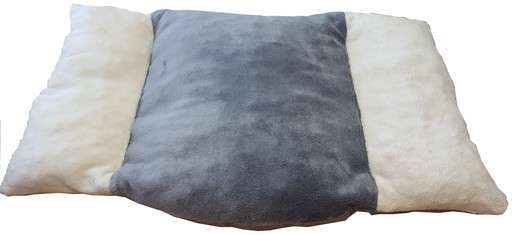 coussin  couchage   pour chien corbeille panier coussin en fourrure ecru grise ecru