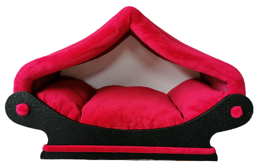 dôme rouge pour chat