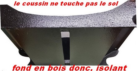 pas de contact direct avec le sol pour une isolation maximale du froid le coussin pour chien - chat ne touche pas le sol